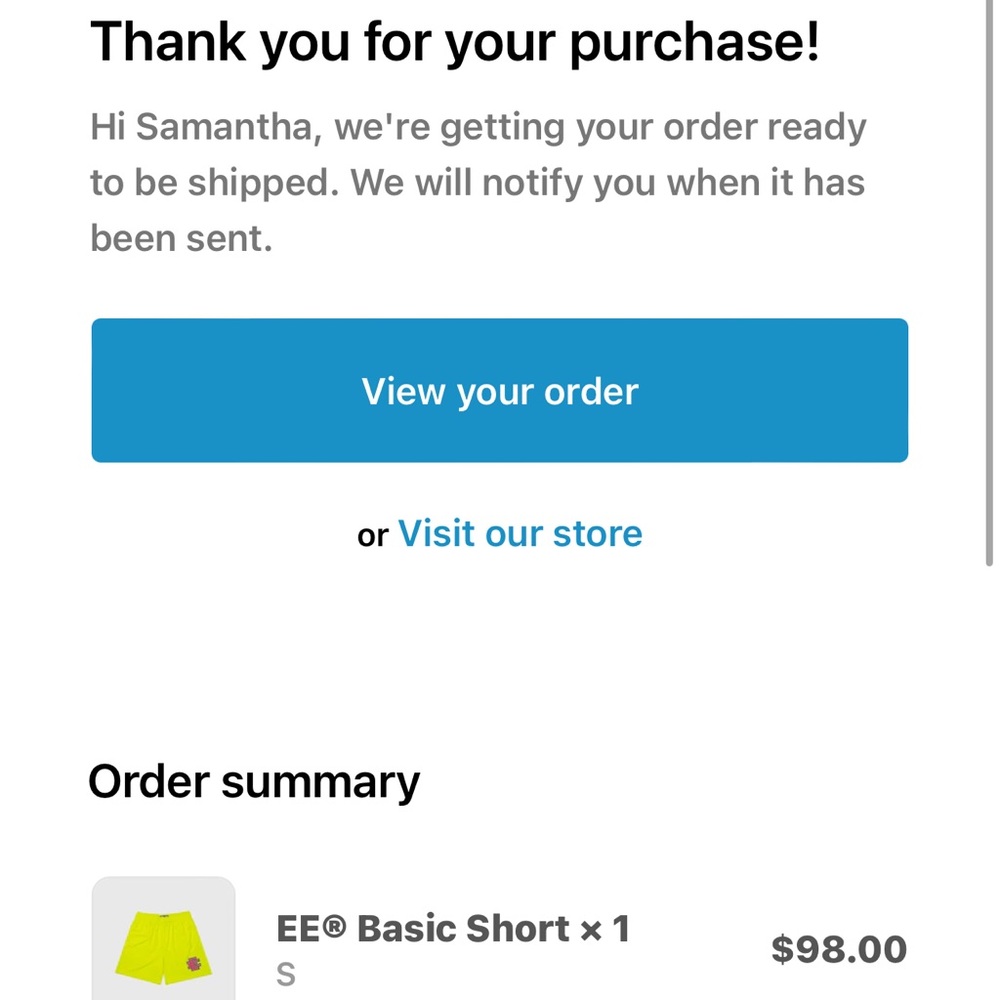 Eric Emanuel Basic Short - Highlighter - Size Sma… - image 5